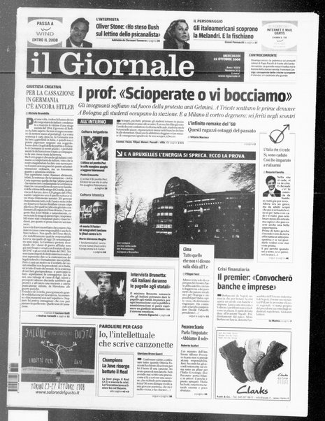 Il giornale : quotidiano del mattino